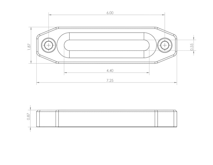 Billet Aluminum Winch Fairlead