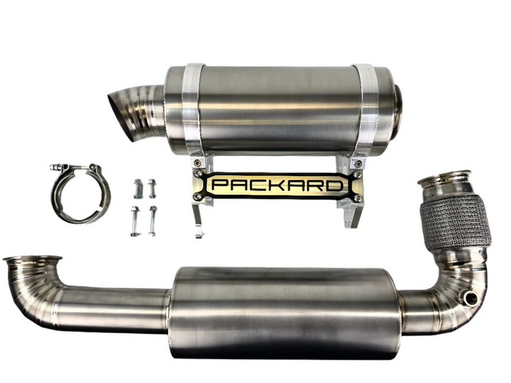 Packard Performance 3" Titanium Turbo Back Exhaust (Dual Muffler) for Can-Am X3