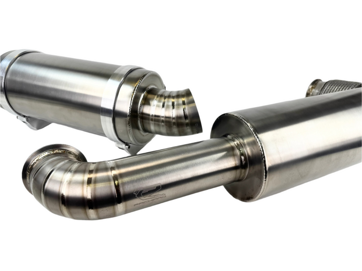 Packard Performance 3" Titanium Turbo Back Exhaust (Dual Muffler) for Can-Am X3
