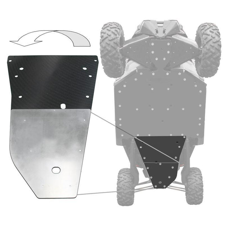 Can-Am Maverick X3 UHMW Rear Skid Plate