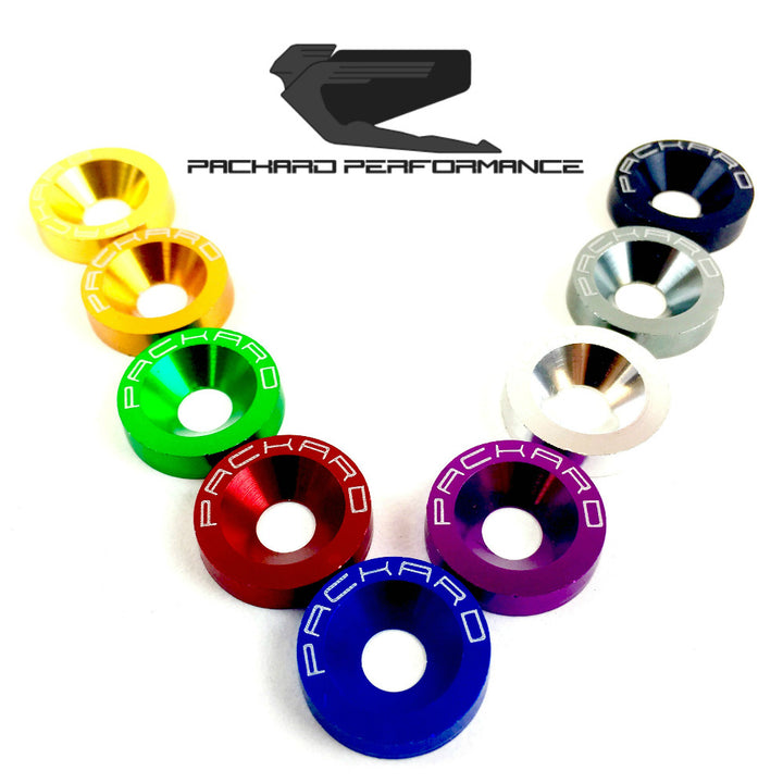 Arandelas de guardabarros Packard Performance Billet 30 piezas