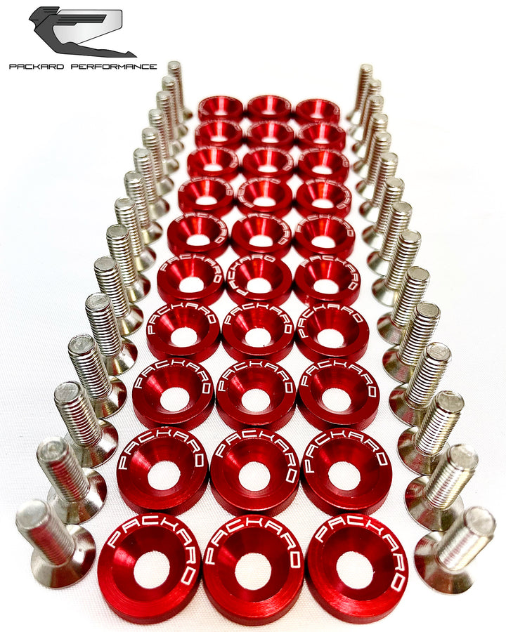 Arandelas de guardabarros Packard Performance Billet 30 piezas