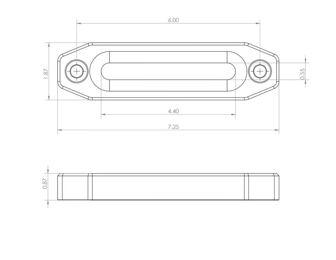 Billet Aluminum Winch Fairlead
