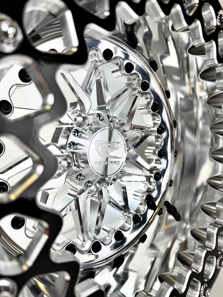 Impact - FF Forged Polished Beadlock - Silver RZR Pro R 5x4.5 by Ultra-light