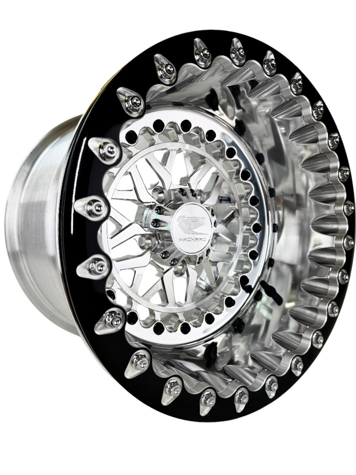 Apollo - FF Forged Polished Beadlock - Silver RZR Pro R 5x4.5 by Ultra-light