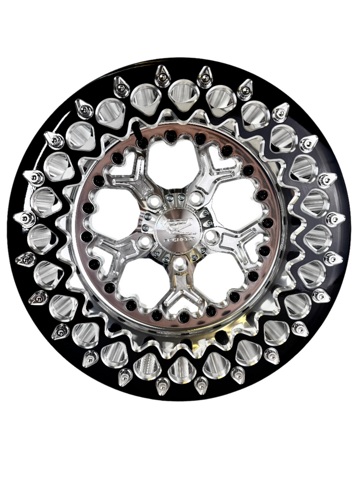 Pro 5 - FF Forged Polished Beadlock - Silver RZR Pro R 5x4.5 by Ultra-light