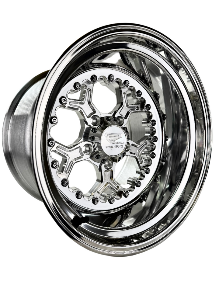 Pro 5 - FF Forged Polished Silver RZR PRO R 5X4.5 by Ultra-light